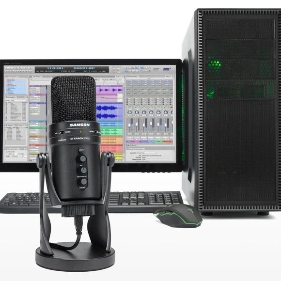 Samson G-TRACK Pro, Professional USB Studio Microphone with Audio Interface - Picture 2 of 3